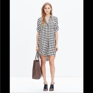 Madewell Courier Shirt Dress in Buffalo Plaid